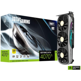 Karta graficzna ZOTAC Gaming GeForce RTX 4070 Ti Trinity OC 12 GB ZT-D40710J-10P - 3xDP/1xHDMI/3 wentylatory/2310|2625 MHz